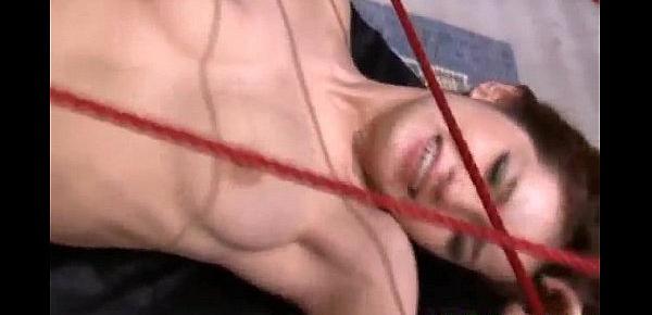  Mei Haruka is tied in ropes and fucked in mouth and pussy by men